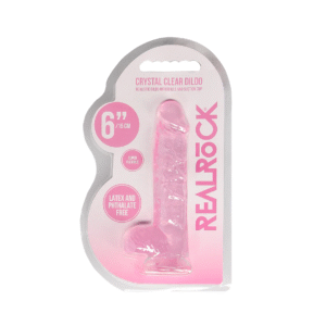 6" / 15 cm Realistic Dildo With Balls - Pink
