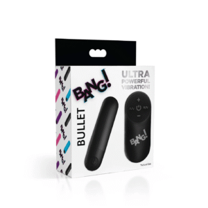 21X Vibrating Bullet with Remote Control - Black