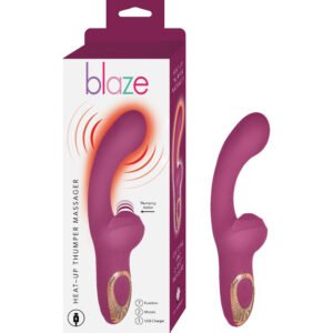 BLAZE HEAT-UP THUMPER MASSAGER-EGGPLANT