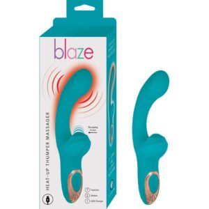 BLAZE HEAT-UP THUMPER MASSAGER-AQUA